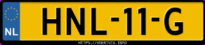 Kenteken afbeelding van HNL11G, grijze MG S5 Ev