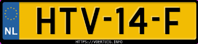 Kenteken afbeelding van HTV14F, zwarte MG 5 Electric 5 Long Range