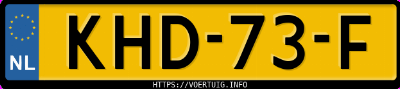 Kenteken afbeelding van KHD73F, grijze MG 4 Electric 51 Kwh