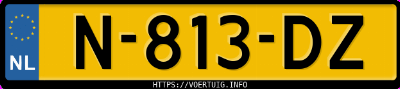Kenteken afbeelding van N813DZ, rode MG Rx6 Plug-In Hybrid