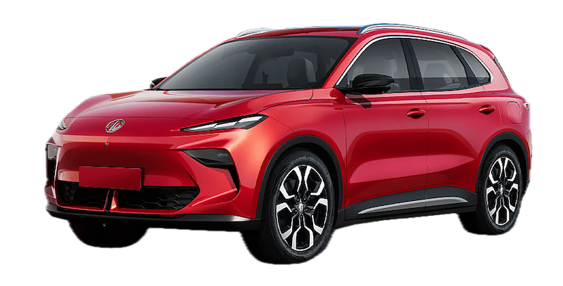Afbeelding van HNL13G, blauwe MG S5 Ev hatchback