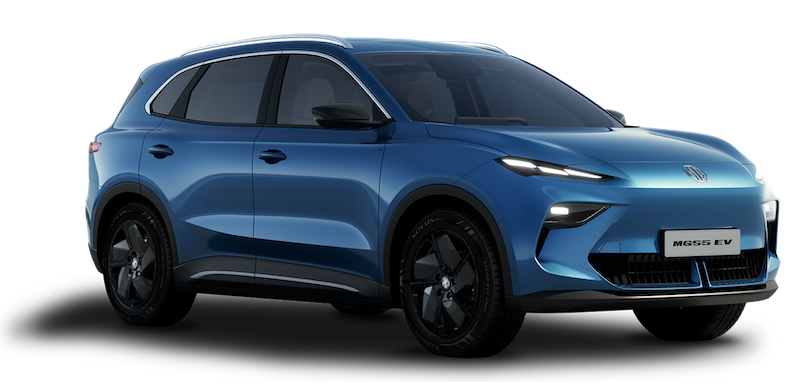 Afbeelding van HNL15G, blauwe MG S5 Ev hatchback