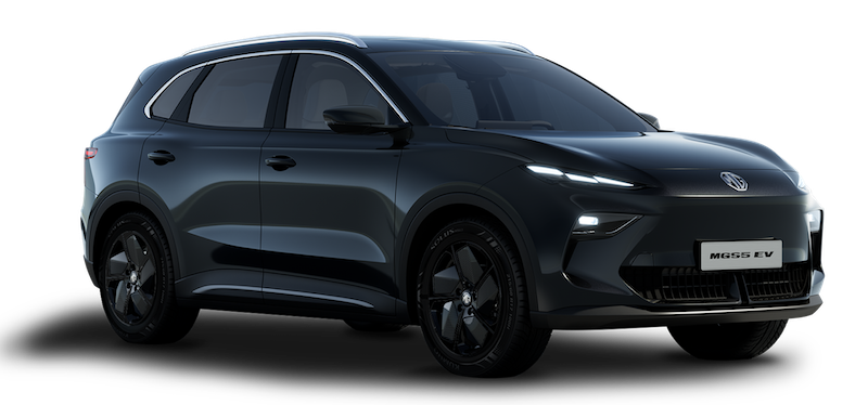 Afbeelding van HNL16G, zwarte MG S5 Ev hatchback