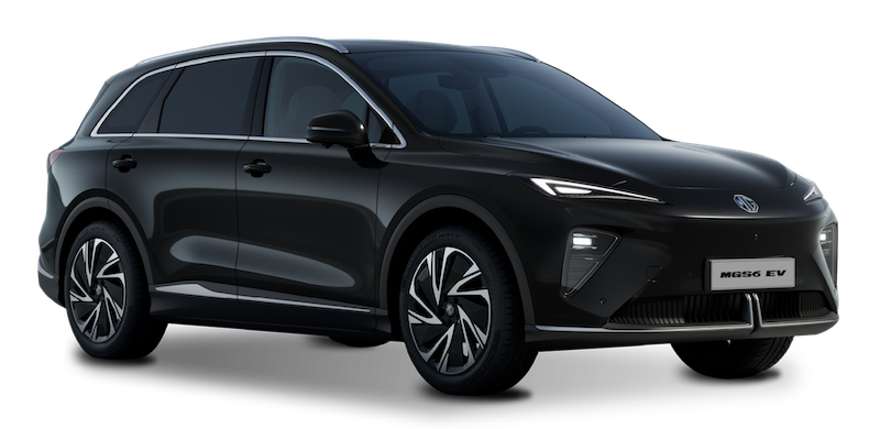 Afbeelding van JXN18R, zwarte MG S6 Ev hatchback