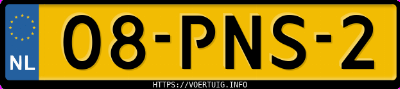 Kenteken afbeelding van 08PNS2, zwarte Mini Cooper S Cabrio