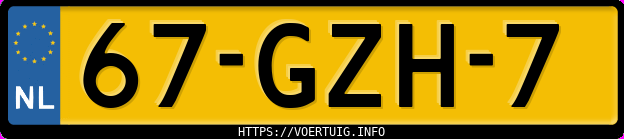 Kenteken afbeelding van 67GZH7, grijze Mini Mini Cooper S