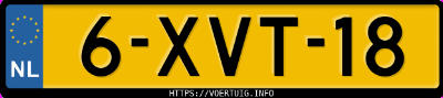 Kenteken afbeelding van 6XVT18, grijze Mini Cooper Countryman