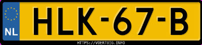 Kenteken afbeelding van HLK67B, rode Mini Countryman C
