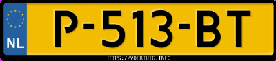 Kenteken afbeelding van P513BT, grijze Mini Countryman Cooper Se All4