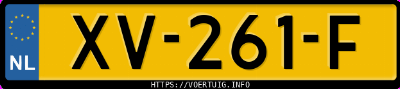 Kenteken afbeelding van XV261F, grijze Mini Clubman Cooper