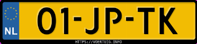 Kenteken afbeelding van 01JPTK, grijze Mitsubishi Carisma 1.8 Gdi