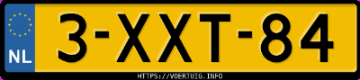 Kenteken afbeelding van 3XXT84, grijze Mitsubishi Space Star