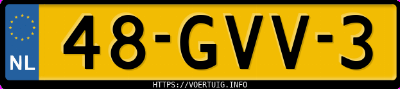 Kenteken afbeelding van 48GVV3, grijze Mitsubishi Lancer Wagon