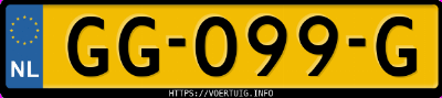 Kenteken afbeelding van GG099G, grijze Mitsubishi Asx 1.6