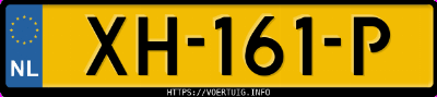 Kenteken afbeelding van XH161P, bruine Mitsubishi Eclipse Cross