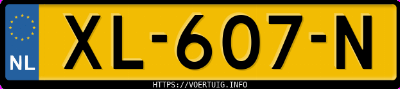 Kenteken afbeelding van XL607N, grijze Mitsubishi Outlander Phev S