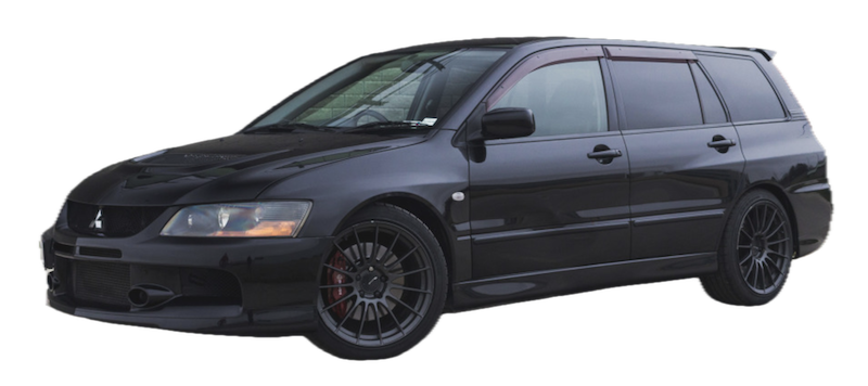 Afbeelding van 80TXXK, zwarte Mitsubishi Lancer Wagon 2.0 stationwagen