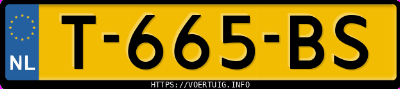 Kenteken afbeelding van T665BS, zwarte Nio EL7 75 Kwh