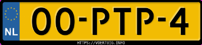 Kenteken afbeelding van 00PTP4, paarse Nissan Micra