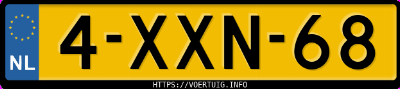 Kenteken afbeelding van 4XXN68, paarse Nissan Micra