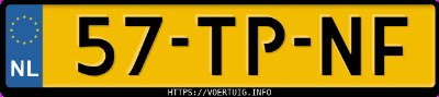 Kenteken afbeelding van 57TPNF, zwarte Nissan Micra