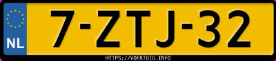 Kenteken afbeelding van 7ZTJ32, witte Nissan Juke