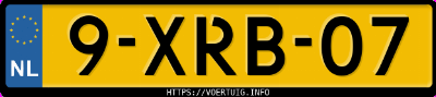 Kenteken afbeelding van 9XRB07, witte Nissan Note