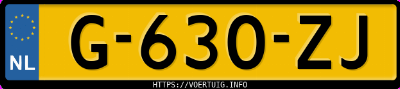 Kenteken afbeelding van G630ZJ, grijze Nissan Leaf 62kwh