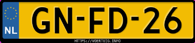 Kenteken afbeelding van GNFD26, rode Nissan Micra 1.0e 3hb E2