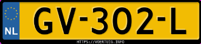 Kenteken afbeelding van GV302L, zwarte Nissan Qashqai