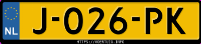 Kenteken afbeelding van J026PK, grijze Nissan Qashqai