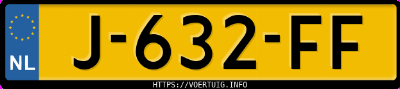 Kenteken afbeelding van J632FF, witte Nissan Qashqai