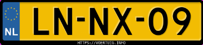Kenteken afbeelding van LNNX09, grijze Nissan Micra 1.3e 3hb Aut E2