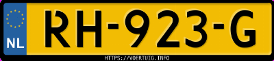 Kenteken afbeelding van RH923G, paarse Nissan Qashqai