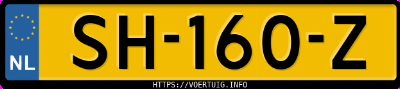 Kenteken afbeelding van SH160Z, grijze Nissan Juke
