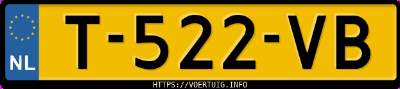 Kenteken afbeelding van T522VB, witte Nissan Leaf 62kwh