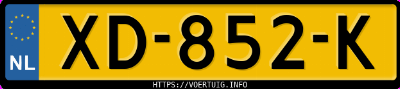 Kenteken afbeelding van XD852K, grijze Nissan Qashqai