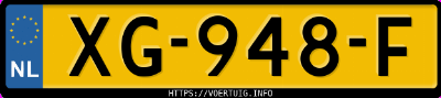 Kenteken afbeelding van XG948F, paarse Nissan Qashqai