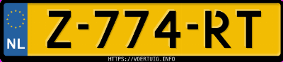 Kenteken afbeelding van Z774RT, grijze Nissan Qashqai
