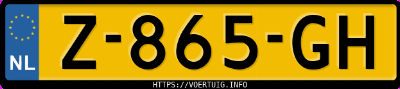 Kenteken afbeelding van Z865GH, grijze Nissan Qashqai
