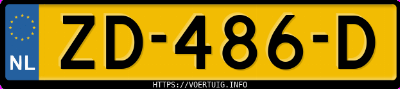 Kenteken afbeelding van ZD486D, grijze Nissan Qashqai