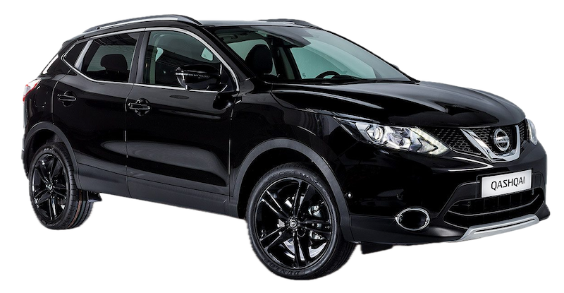 Afbeelding van XS316D, zwarte Nissan Qashqai mpv