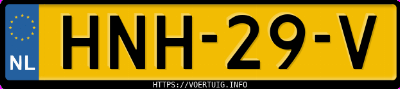 Kenteken afbeelding van HNH29V, witte Omoda 5 Ev 5