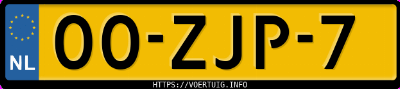 Kenteken afbeelding van 00ZJP7, zwarte Opel Ampera