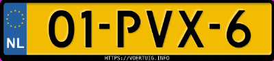 Kenteken afbeelding van 01PVX6, groene Opel Agila B 12