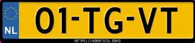 Kenteken afbeelding van 01TGVT, grijze Opel Meriva A