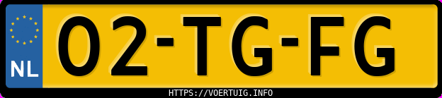 Kenteken afbeelding van 02TGFG, grijze Opel Meriva A