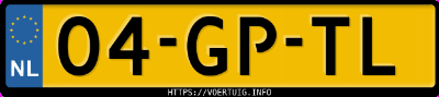 Kenteken afbeelding van 04GPTL, grijze Opel Agila Z1.2xe
