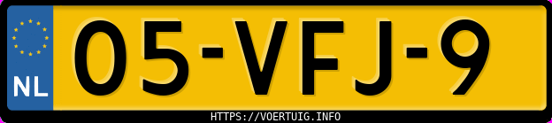 Kenteken afbeelding van 05VFJ9,  Opel Vivaro 1.9di 2.7t L1h1
