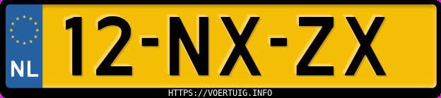 Kenteken afbeelding van 12NXZX, grijze Opel Corsa C